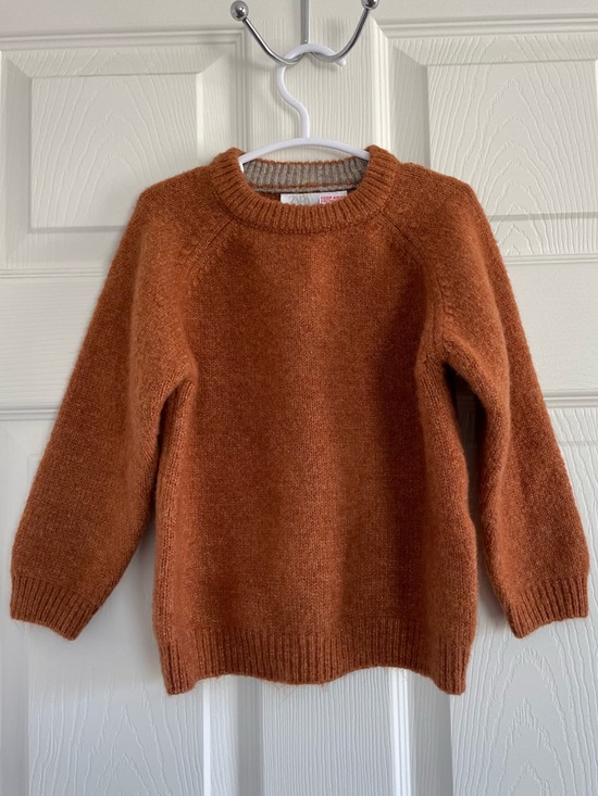 Zara Other - Zara Toddler Knit Sweater Rust Orange Crewneck Cozy Fall Size 3-4